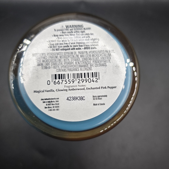 New Unused Wicked Vanilla Woods Jar Candle Single Wick Bath and Body Works 8oz - Picture 7 of 7